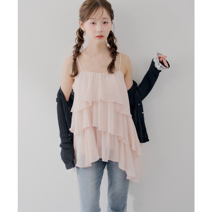 ”儚げフェミニン”を叶える、ティアードキャミチュニック | RMAF　NICE CLAUP / OLIVE des OLIVE | 詳細画像15 