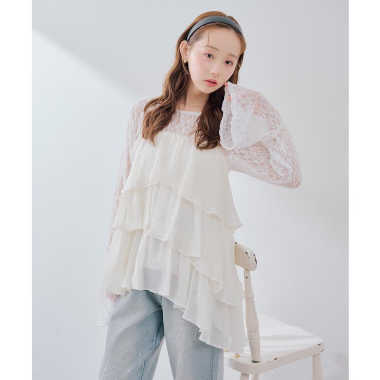 ”儚げフェミニン”を叶える、ティアードキャミチュニック | RMAF　NICE CLAUP / OLIVE des OLIVE | 詳細画像26 