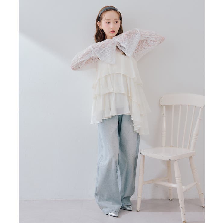 ”儚げフェミニン”を叶える、ティアードキャミチュニック | RMAF　NICE CLAUP / OLIVE des OLIVE | 詳細画像32 