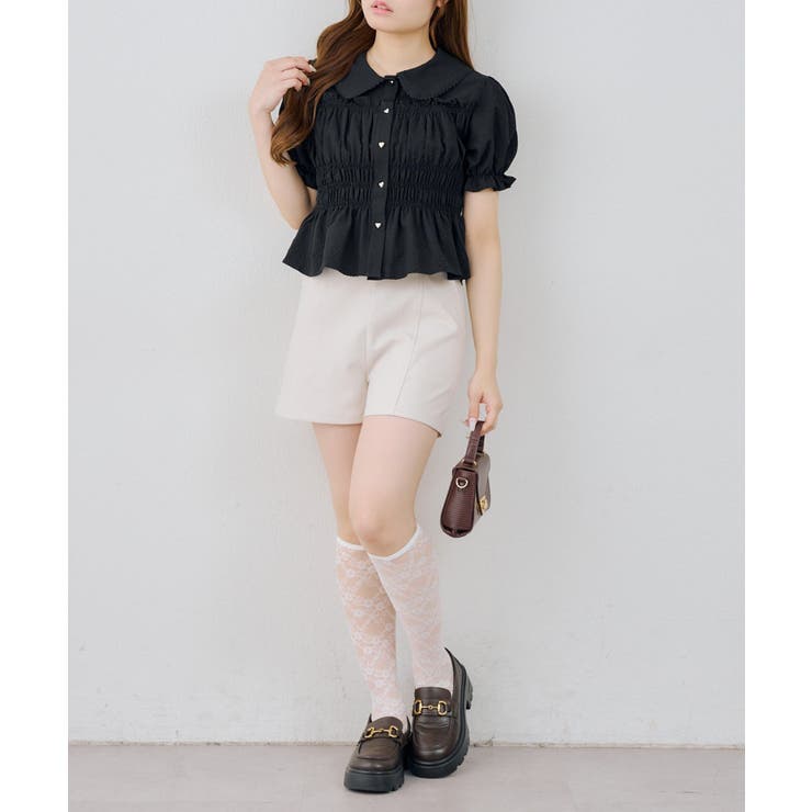 【7色展開】シャーリングペプラムブラウス | RMAF　NICE CLAUP / OLIVE des OLIVE | 詳細画像22 