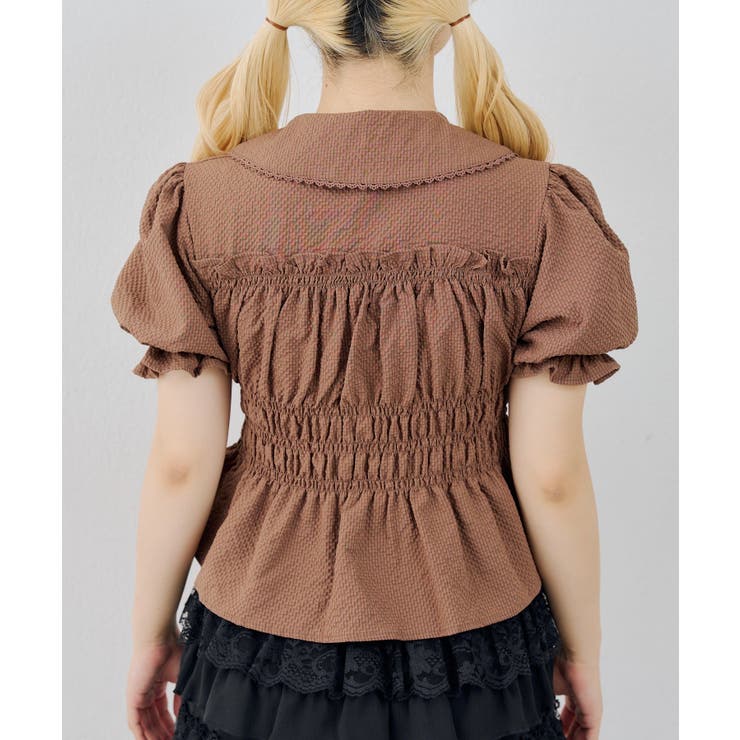 【7色展開】シャーリングペプラムブラウス | RMAF　NICE CLAUP / OLIVE des OLIVE | 詳細画像59 