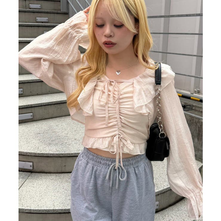 【セットアップ】ラッフルボレロ×キャミソール | RMAF　NICE CLAUP / OLIVE des OLIVE | 詳細画像6 