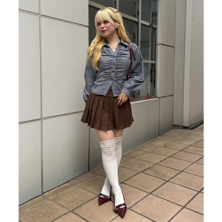 胸ギャザーレースアップ長袖ブラウス | RMAF　NICE CLAUP / OLIVE des OLIVE | 詳細画像10 