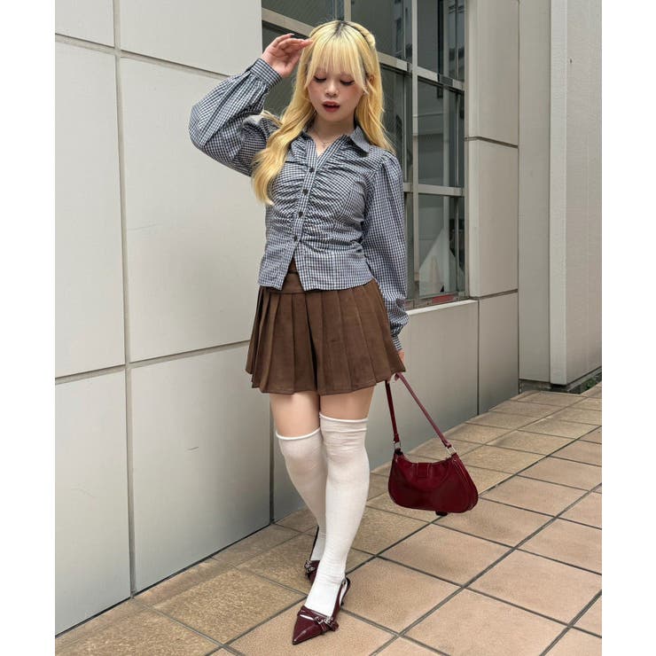 胸ギャザーレースアップ長袖ブラウス | RMAF　NICE CLAUP / OLIVE des OLIVE | 詳細画像11 