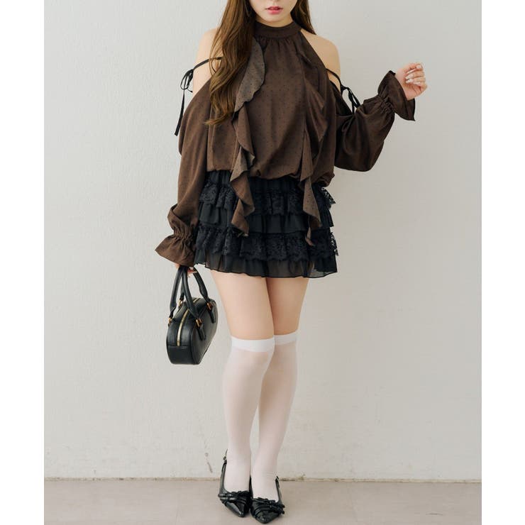 肩開きラッフルブラウス | RMAF　NICE CLAUP / OLIVE des OLIVE | 詳細画像7 