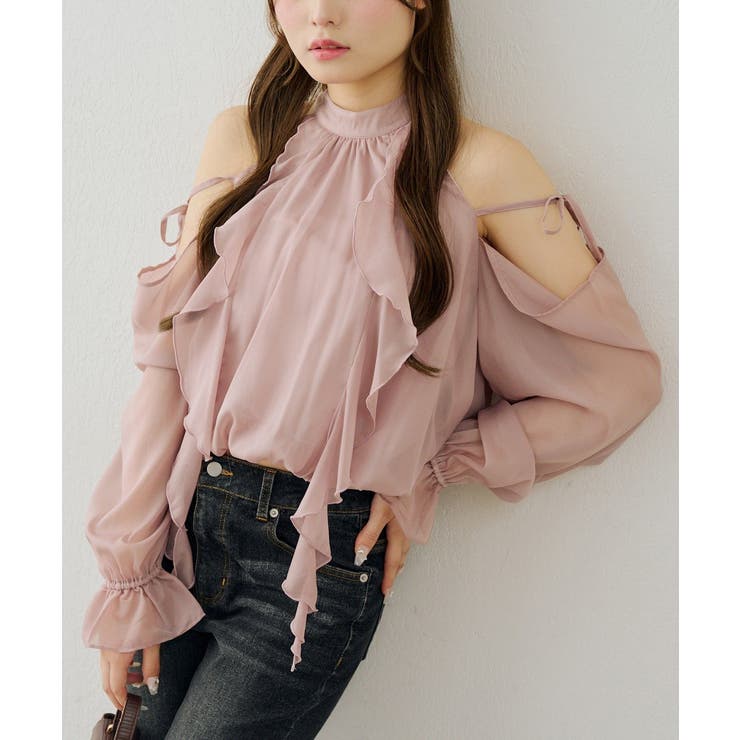 肩開きラッフルブラウス | RMAF　NICE CLAUP / OLIVE des OLIVE | 詳細画像20 