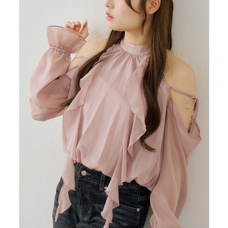 肩開きラッフルブラウス | RMAF　NICE CLAUP / OLIVE des OLIVE | 詳細画像21 