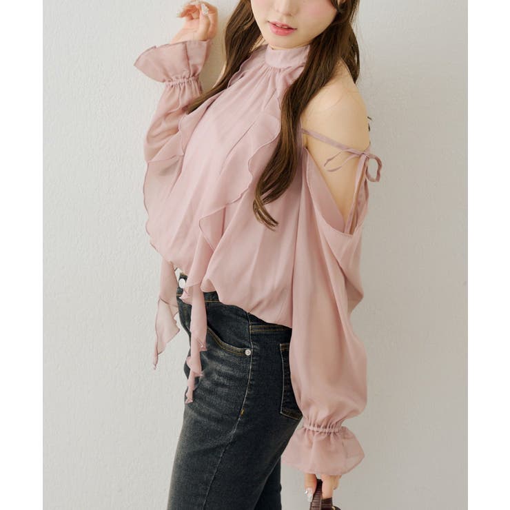 肩開きラッフルブラウス | RMAF　NICE CLAUP / OLIVE des OLIVE | 詳細画像22 