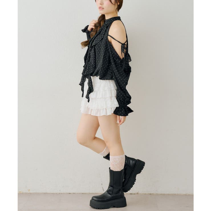 肩開きラッフルブラウス | RMAF　NICE CLAUP / OLIVE des OLIVE | 詳細画像35 