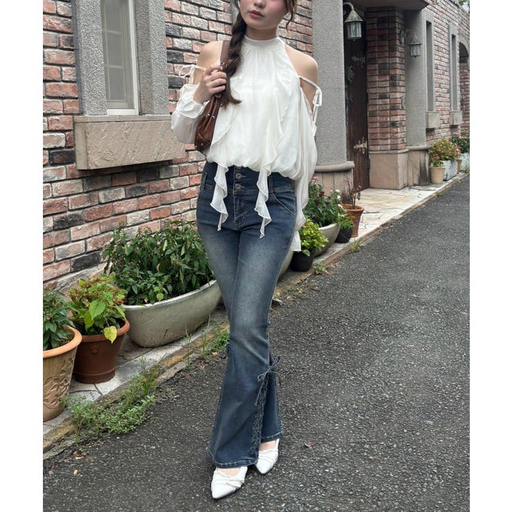 肩開きラッフルブラウス | RMAF　NICE CLAUP / OLIVE des OLIVE | 詳細画像52 