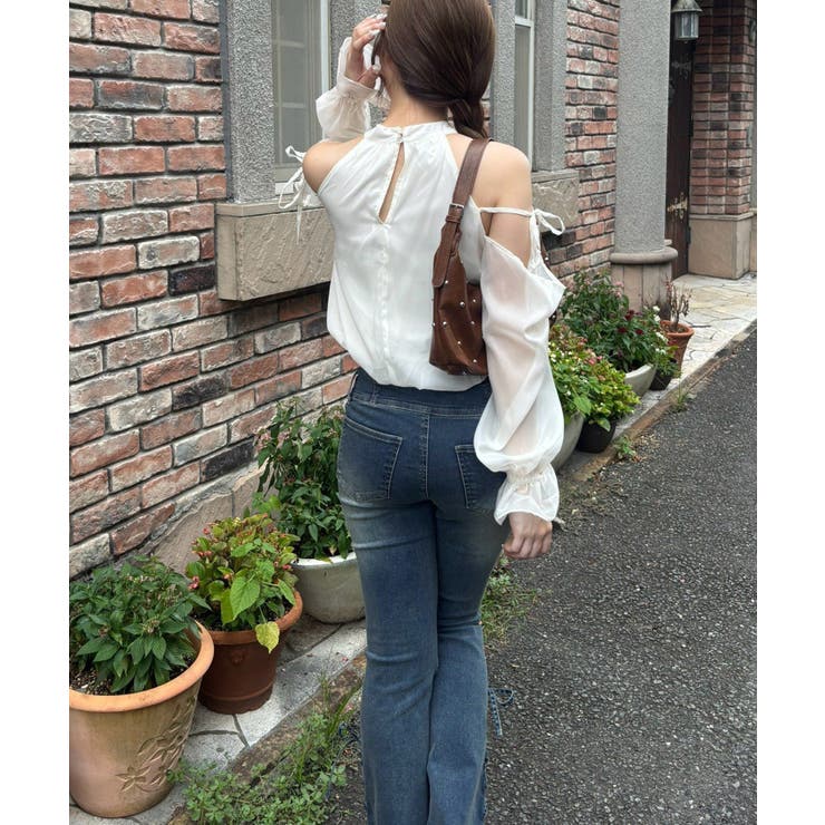 肩開きラッフルブラウス | RMAF　NICE CLAUP / OLIVE des OLIVE | 詳細画像55 