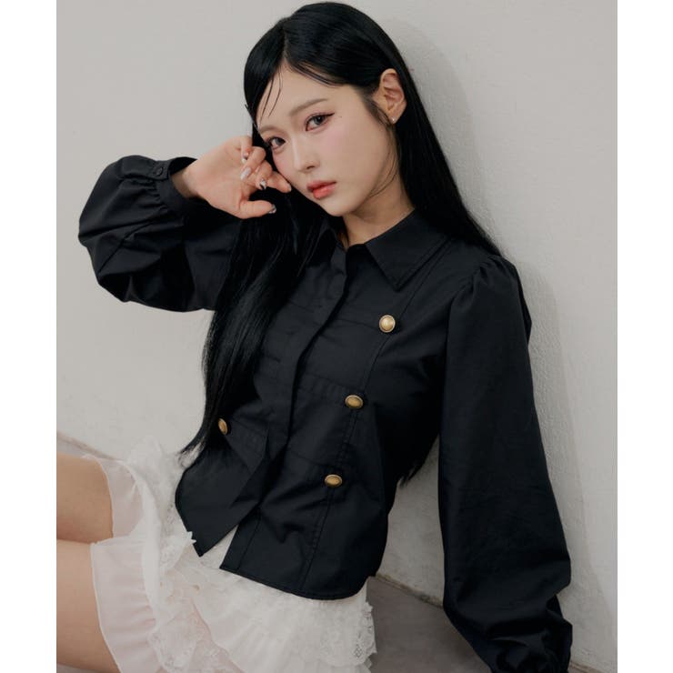 【Web限定】今季トレンド！ナポレオン風シャツ | RMAF　NICE CLAUP / OLIVE des OLIVE | 詳細画像2 