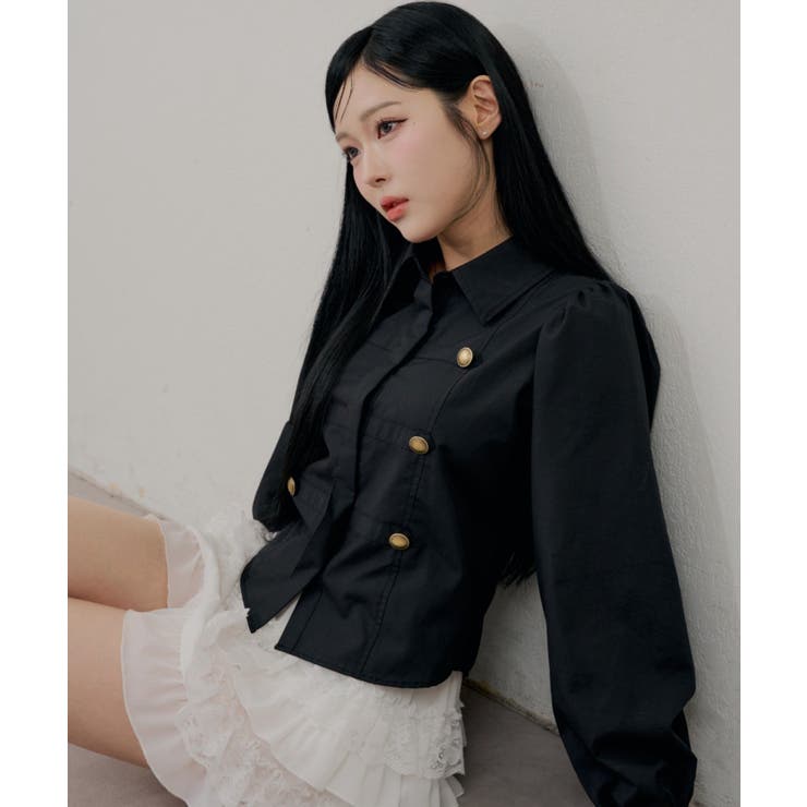 【Web限定】今季トレンド！ナポレオン風シャツ | RMAF　NICE CLAUP / OLIVE des OLIVE | 詳細画像3 