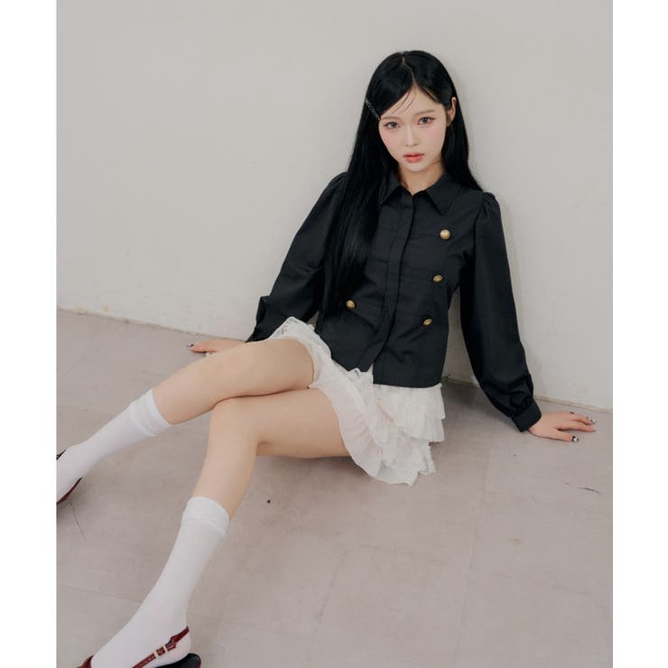 【Web限定】今季トレンド！ナポレオン風シャツ | RMAF　NICE CLAUP / OLIVE des OLIVE | 詳細画像4 