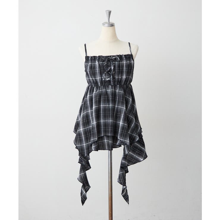 【Web限定】レースアップキャミチュニック | NICE CLAUP / OLIVE des OLIVE　OUTLET | 詳細画像2 