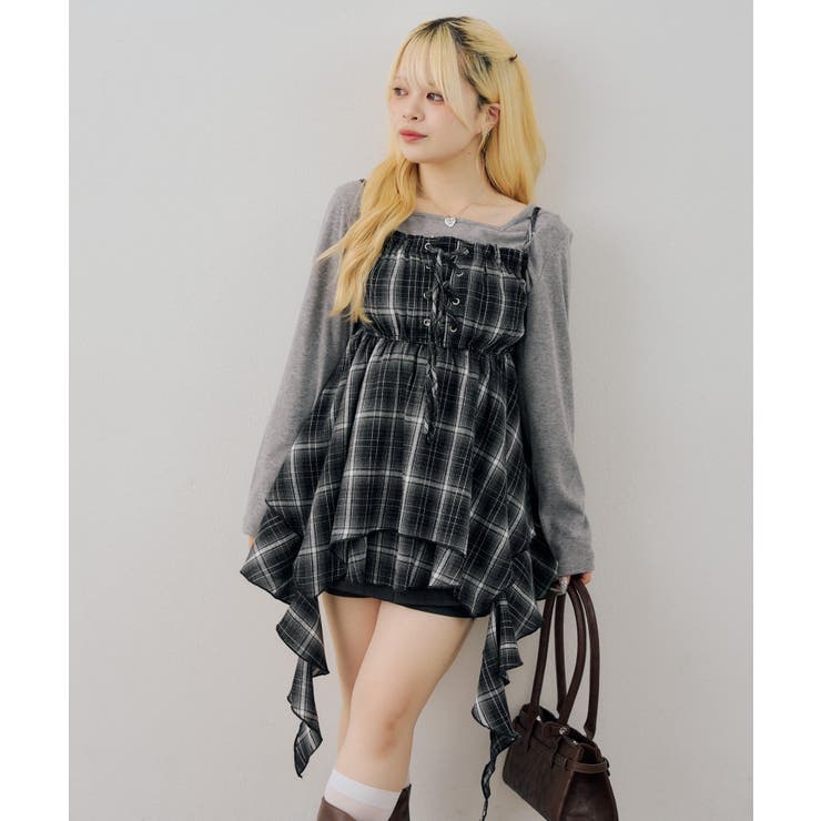 【Web限定】レースアップキャミチュニック | NICE CLAUP / OLIVE des OLIVE　OUTLET | 詳細画像6 