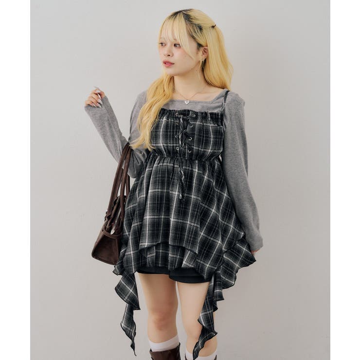 【Web限定】レースアップキャミチュニック | NICE CLAUP / OLIVE des OLIVE　OUTLET | 詳細画像7 