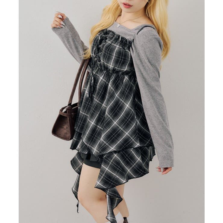 【Web限定】レースアップキャミチュニック | NICE CLAUP / OLIVE des OLIVE　OUTLET | 詳細画像8 