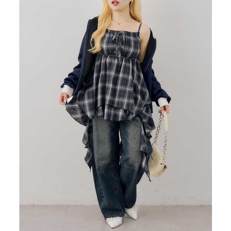 【Web限定】レースアップキャミチュニック | NICE CLAUP / OLIVE des OLIVE　OUTLET | 詳細画像12 