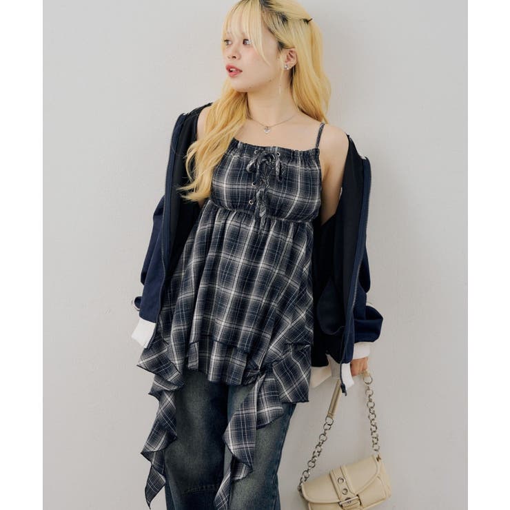 【Web限定】レースアップキャミチュニック | NICE CLAUP / OLIVE des OLIVE　OUTLET | 詳細画像14 