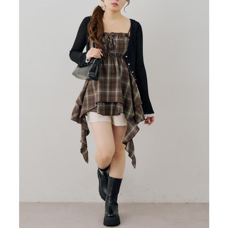 【Web限定】レースアップキャミチュニック | NICE CLAUP / OLIVE des OLIVE　OUTLET | 詳細画像16 