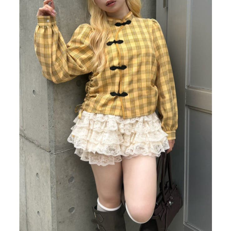 ドロストチャイナブラウス | RMAF　NICE CLAUP / OLIVE des OLIVE | 詳細画像14 