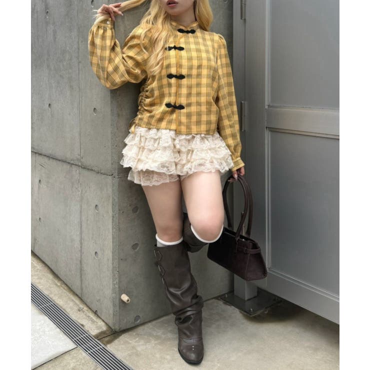 ドロストチャイナブラウス | RMAF　NICE CLAUP / OLIVE des OLIVE | 詳細画像15 