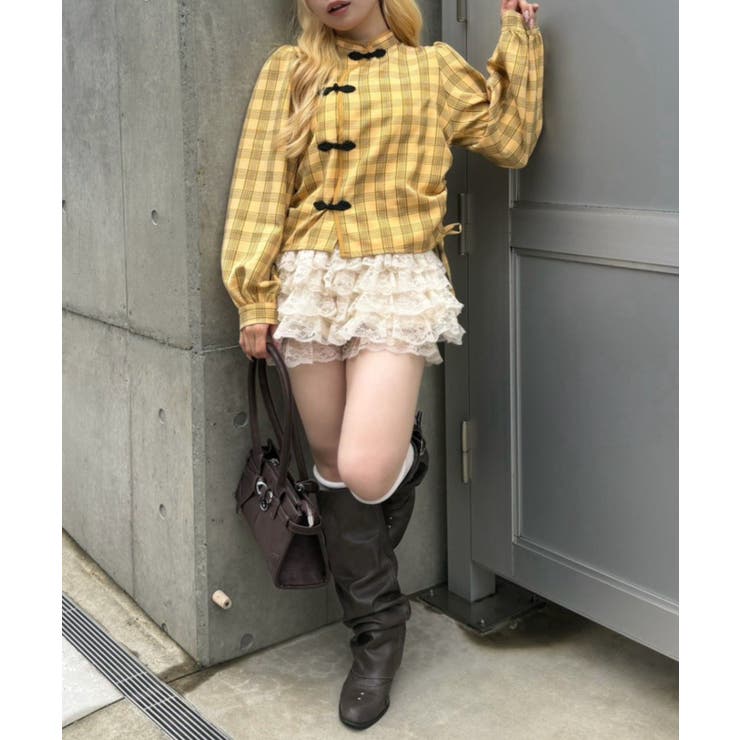 ドロストチャイナブラウス | RMAF　NICE CLAUP / OLIVE des OLIVE | 詳細画像16 