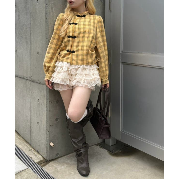 ドロストチャイナブラウス | RMAF　NICE CLAUP / OLIVE des OLIVE | 詳細画像17 