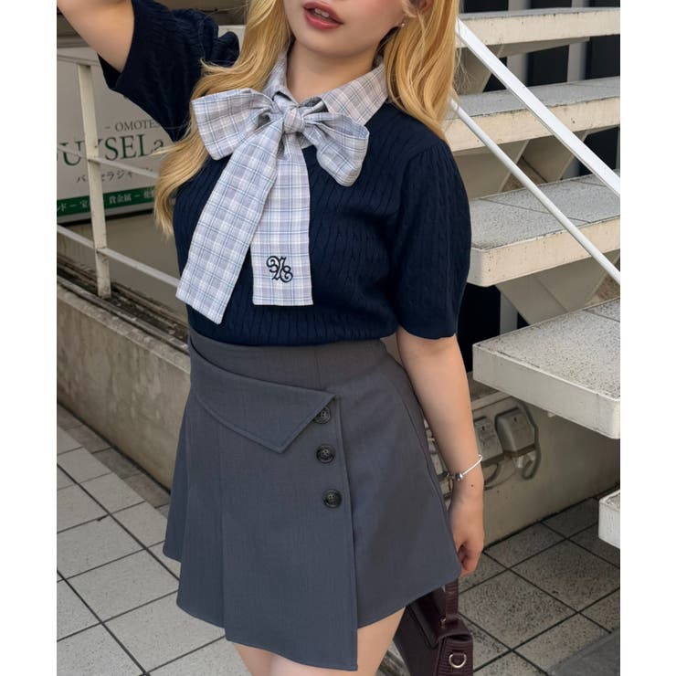 リボンタイケーブル半袖ニット | RMAF　NICE CLAUP / OLIVE des OLIVE | 詳細画像20 