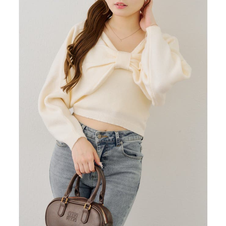 ビスチェセットリボンボレロニット | NICE CLAUP / OLIVE des OLIVE　OUTLET | 詳細画像9 