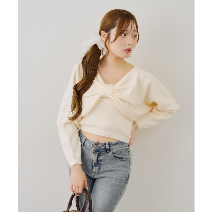 ビスチェセットリボンボレロニット | NICE CLAUP / OLIVE des OLIVE　OUTLET | 詳細画像10 
