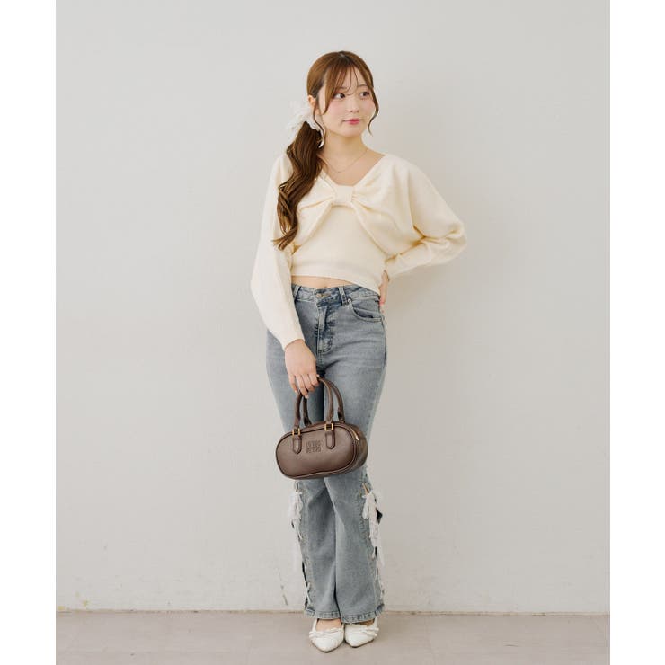ビスチェセットリボンボレロニット | NICE CLAUP / OLIVE des OLIVE　OUTLET | 詳細画像14 