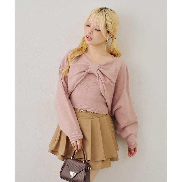 ビスチェセットリボンボレロニット | NICE CLAUP / OLIVE des OLIVE　OUTLET | 詳細画像24 