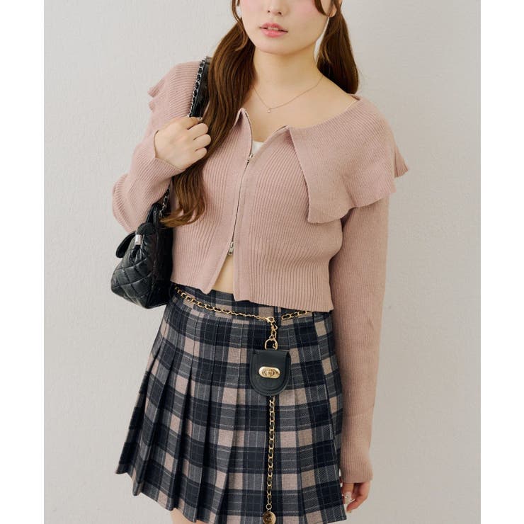 【5色展開】BIG衿ジップカーディガン | RMAF　NICE CLAUP / OLIVE des OLIVE | 詳細画像15 