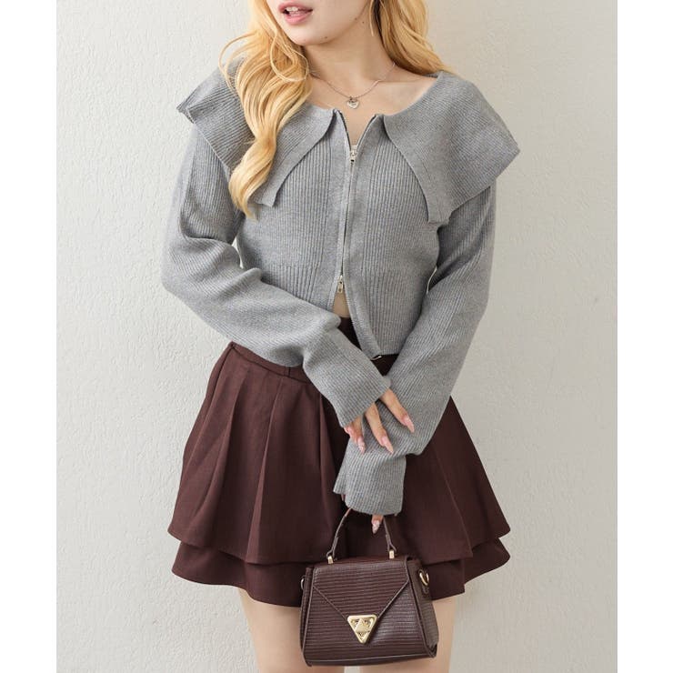 【5色展開】BIG衿ジップカーディガン | RMAF　NICE CLAUP / OLIVE des OLIVE | 詳細画像23 