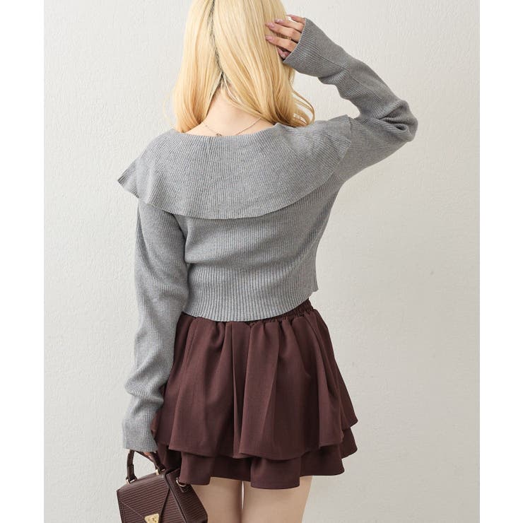 【5色展開】BIG衿ジップカーディガン | RMAF　NICE CLAUP / OLIVE des OLIVE | 詳細画像24 