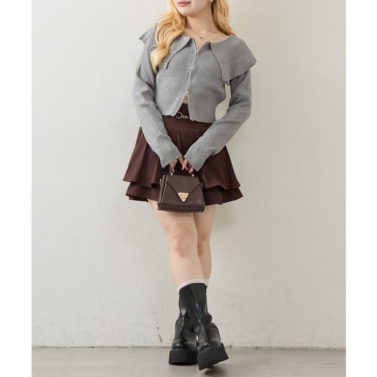 【5色展開】BIG衿ジップカーディガン | RMAF　NICE CLAUP / OLIVE des OLIVE | 詳細画像25 