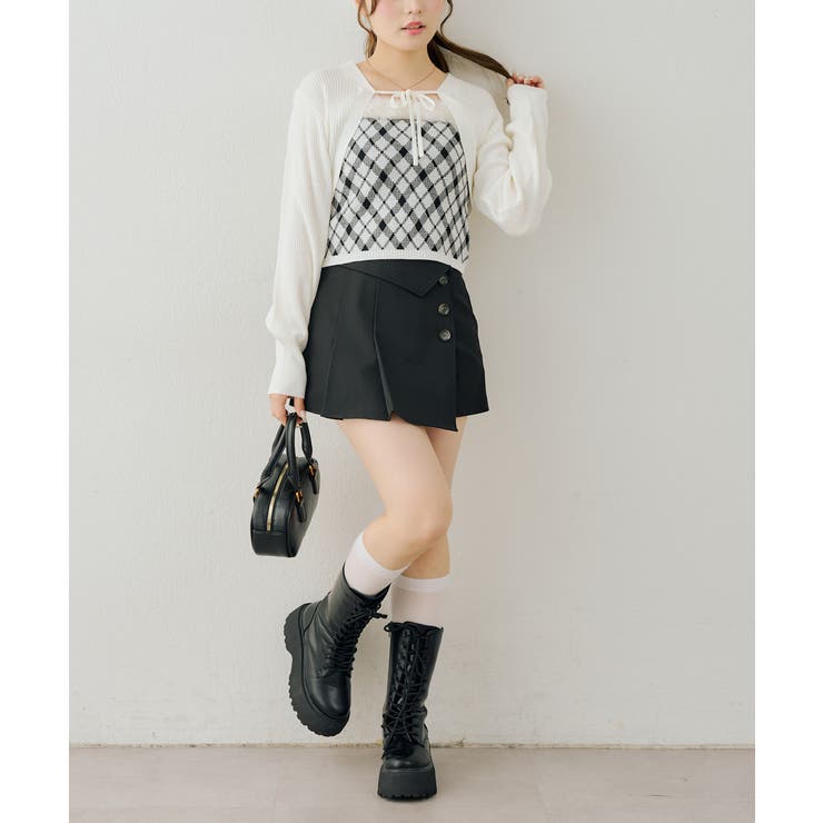 【セットアイテム】ファー付キャミ×ニットボレロ | RMAF　NICE CLAUP / OLIVE des OLIVE | 詳細画像15 