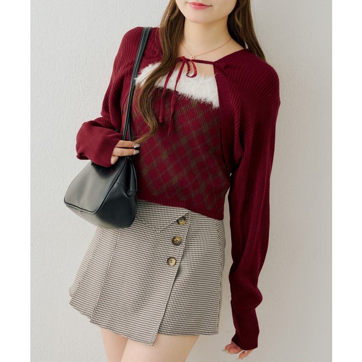 【セットアイテム】ファー付キャミ×ニットボレロ | RMAF　NICE CLAUP / OLIVE des OLIVE | 詳細画像28 