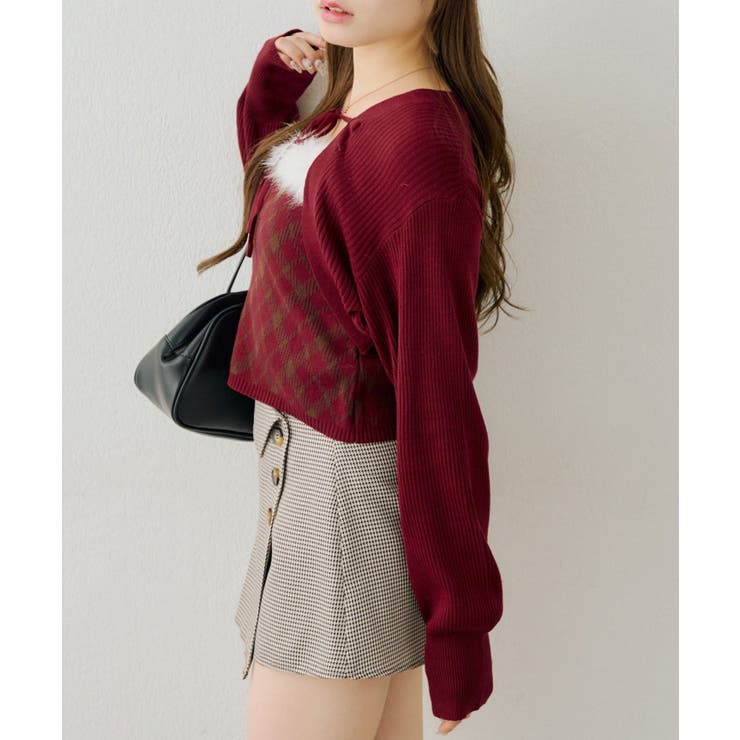【セットアイテム】ファー付キャミ×ニットボレロ | RMAF　NICE CLAUP / OLIVE des OLIVE | 詳細画像30 