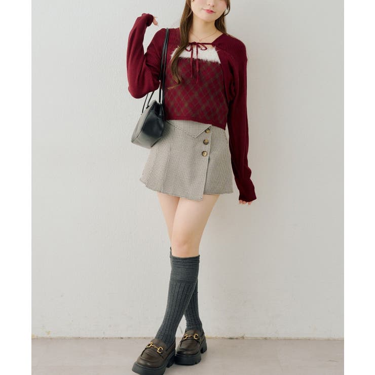 【セットアイテム】ファー付キャミ×ニットボレロ | RMAF　NICE CLAUP / OLIVE des OLIVE | 詳細画像32 