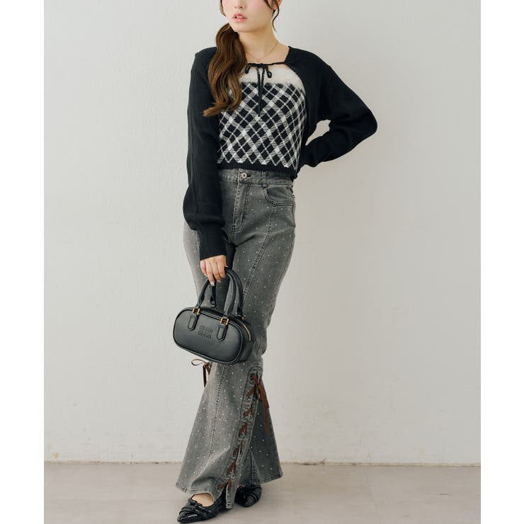 【セットアイテム】ファー付キャミ×ニットボレロ | RMAF　NICE CLAUP / OLIVE des OLIVE | 詳細画像5 