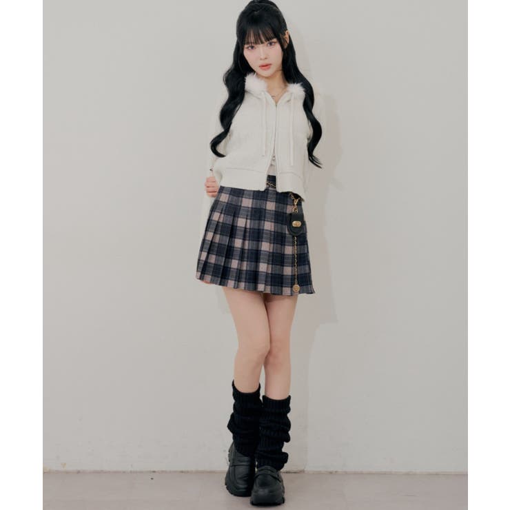 【5色展開】ラメケーブルジップアップパーカー | RMAF　NICE CLAUP / OLIVE des OLIVE | 詳細画像10 