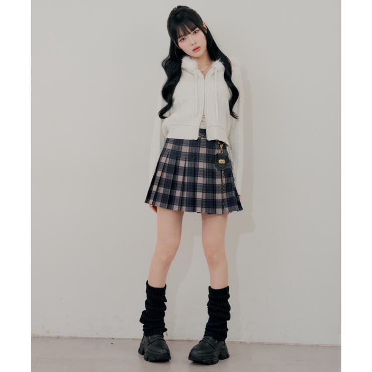 【5色展開】ラメケーブルジップアップパーカー | RMAF　NICE CLAUP / OLIVE des OLIVE | 詳細画像11 