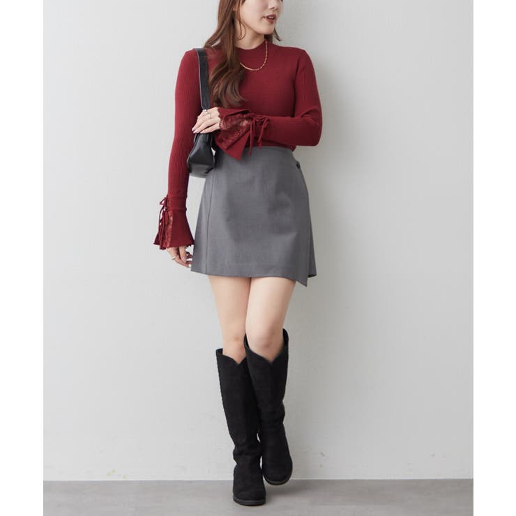 袖レース&リボンニットトップス | RMAF　NICE CLAUP / OLIVE des OLIVE | 詳細画像24 