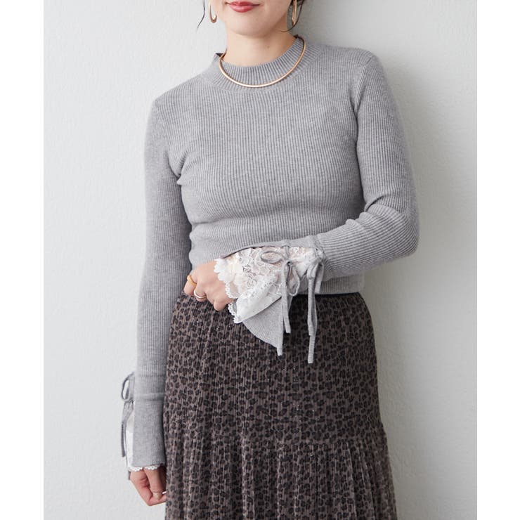 袖レース&リボンニットトップス | RMAF　NICE CLAUP / OLIVE des OLIVE | 詳細画像33 