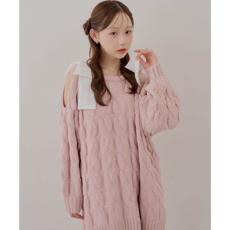肩あきリボンニットワンピース | RMAF　NICE CLAUP / OLIVE des OLIVE | 詳細画像34 