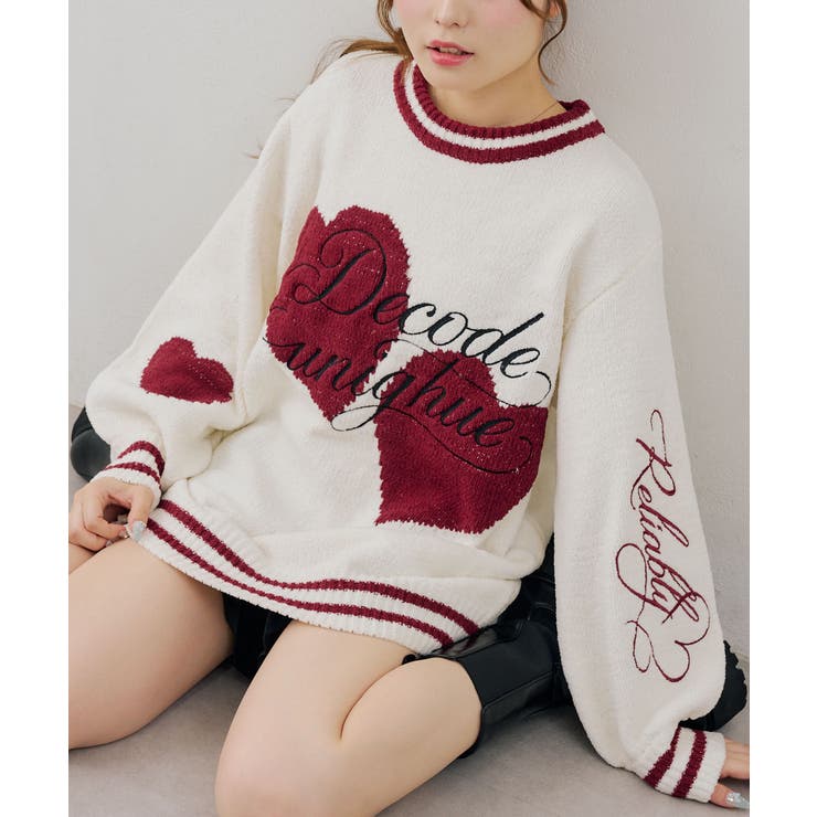 オフ | 【5色展開】ハートロゴニット | RMAF　NICE CLAUP / OLIVE des OLIVE