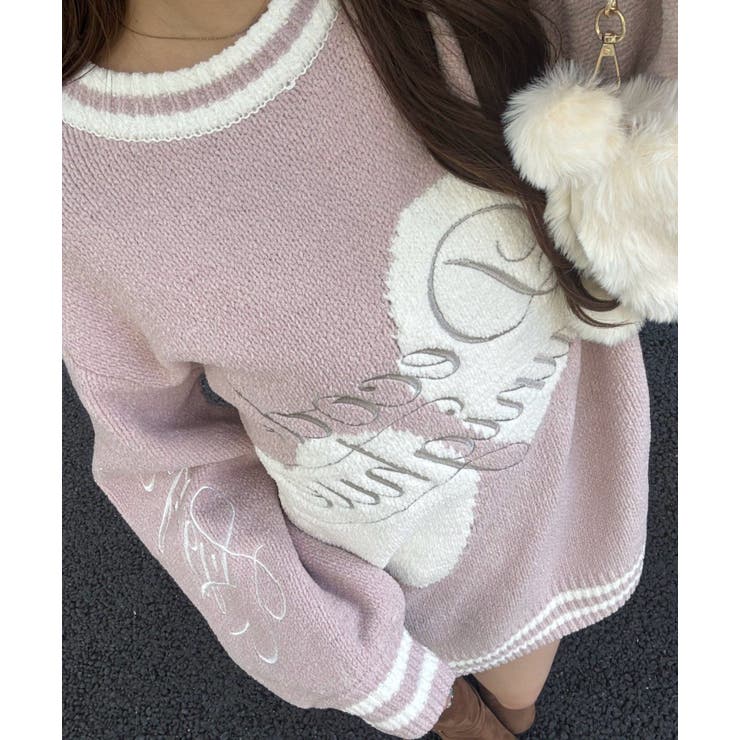 【5色展開】ハートロゴニット | RMAF　NICE CLAUP / OLIVE des OLIVE | 詳細画像37 